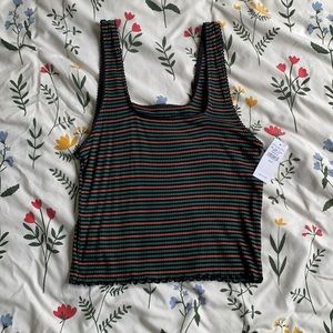 Square Neck Cropped Tank